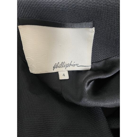 3.1 Phillip Lim Blazer Black Draped Lapel Jacket, Size 4 - Picture 6 of 6